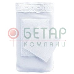 Чехол АСС-207 на бюстгалтер (белый, чёрный)